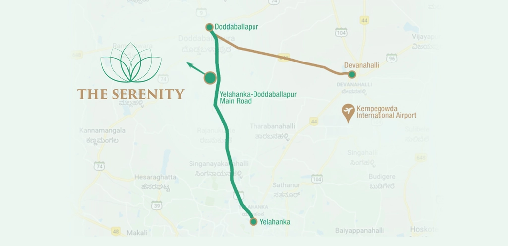 Location of The Address The Serenity in Doddaballapur, Bangalore - Image 334121