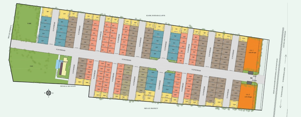 Master Plan of The Address The Serenity in Doddaballapur, Bangalore - Image 334122