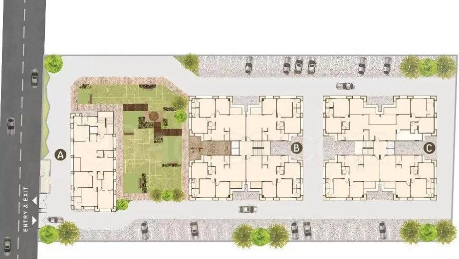 Master Plan of Shree Radhe Parkview Eden in Sola, Ahmedabad - Image 334132