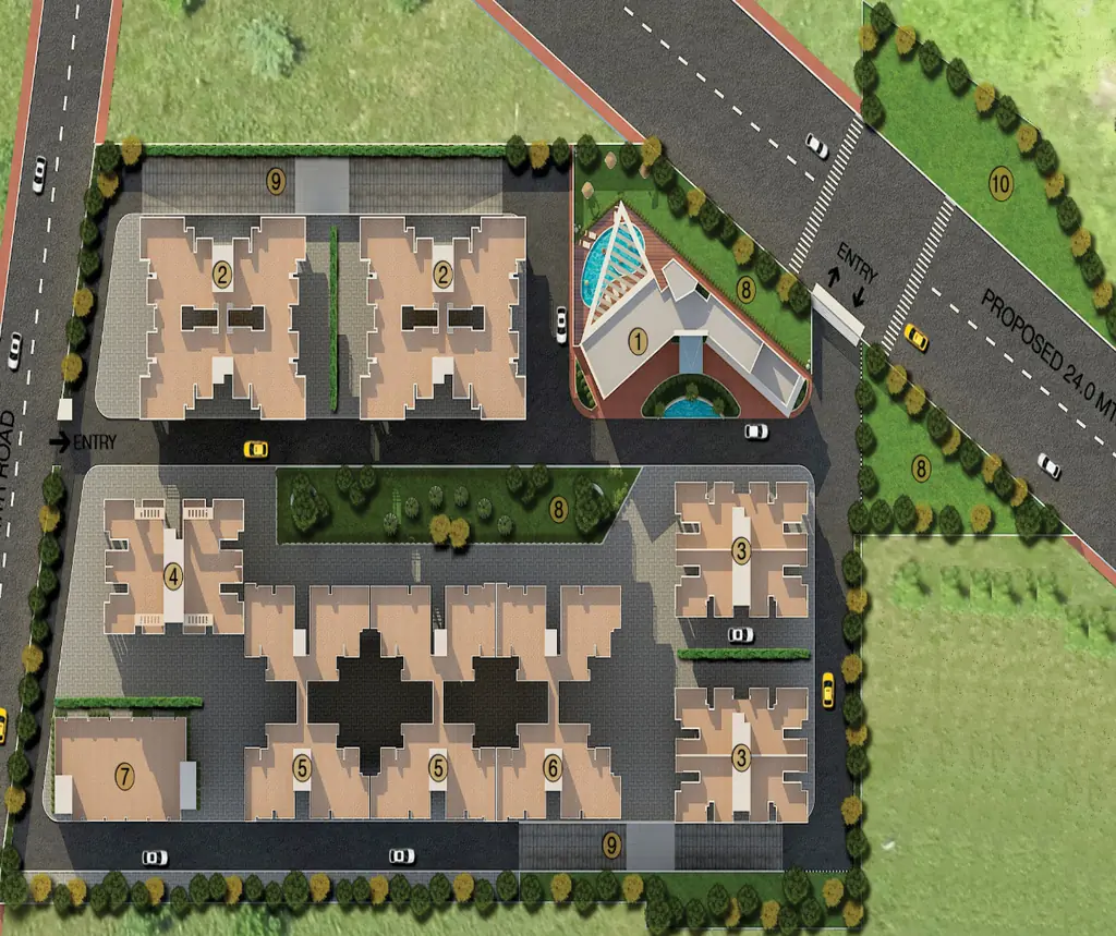 Master Plan of GPM Blossom Greens in Sector 63, Faridabad - Image 334208