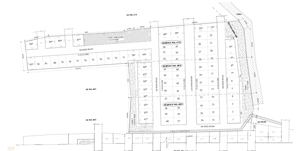 Master Plan of The Address The Imperial Address Phase 3 in Chandapura, Bangalore - Image 334242