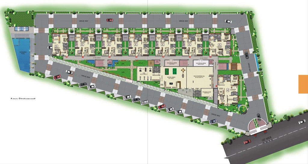 Master Plan of BPR Pearl Celestial in Kokapet, Hyderabad - Image 334342