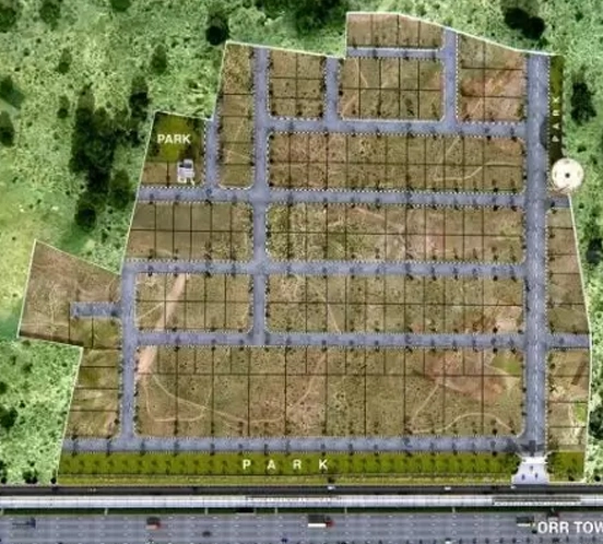 Master Plan of BVR Metro County in Kollur, Hyderabad - Image 334350
