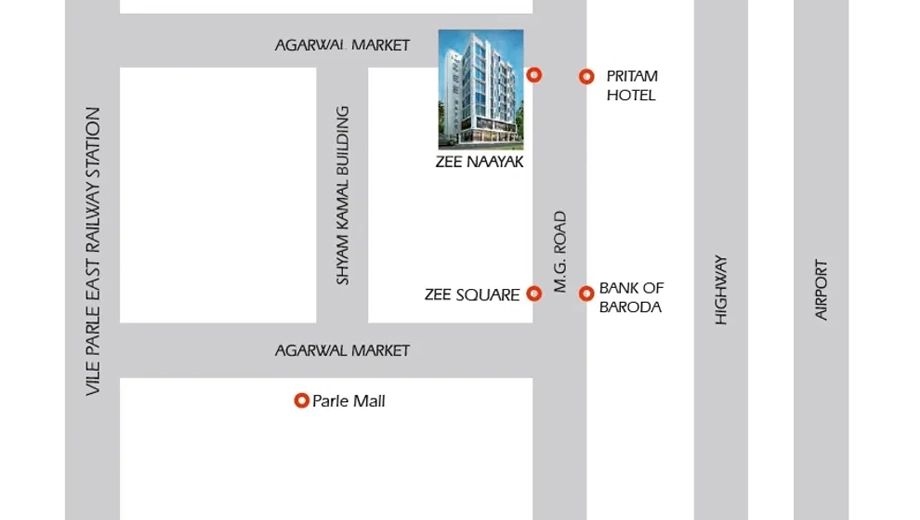 Location of Commercial Zee Nayak in Vile Parle East, Mumbai - Image 334453