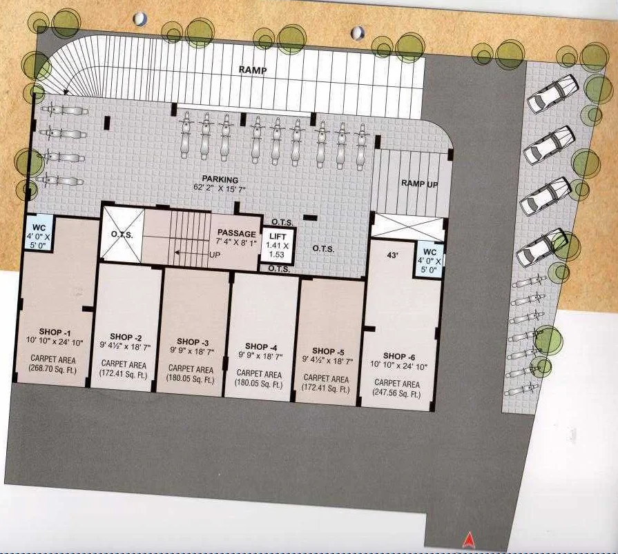 Master Plan of Sai Shrushti Residency in Bhestan, Surat - Image 334495