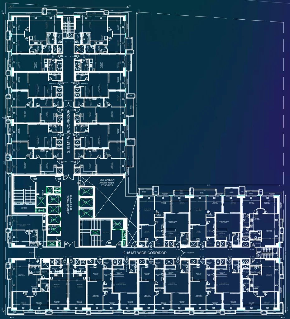 Floor Plan of Nila Prana in Gift City, Gandhinagar - Image 334705