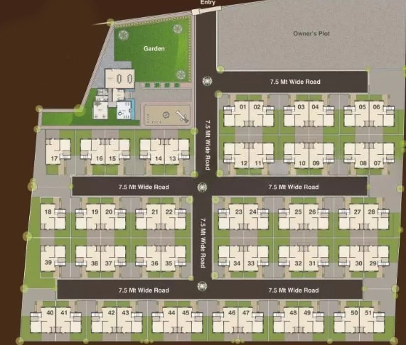 Master Plan of Prakruti Bunglows in Atladara, Vadodara - Image 334770