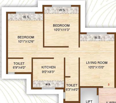 2 BHK Flat in Neelkanth Vihar in Panvel, Navi Mumbai - Image 879809