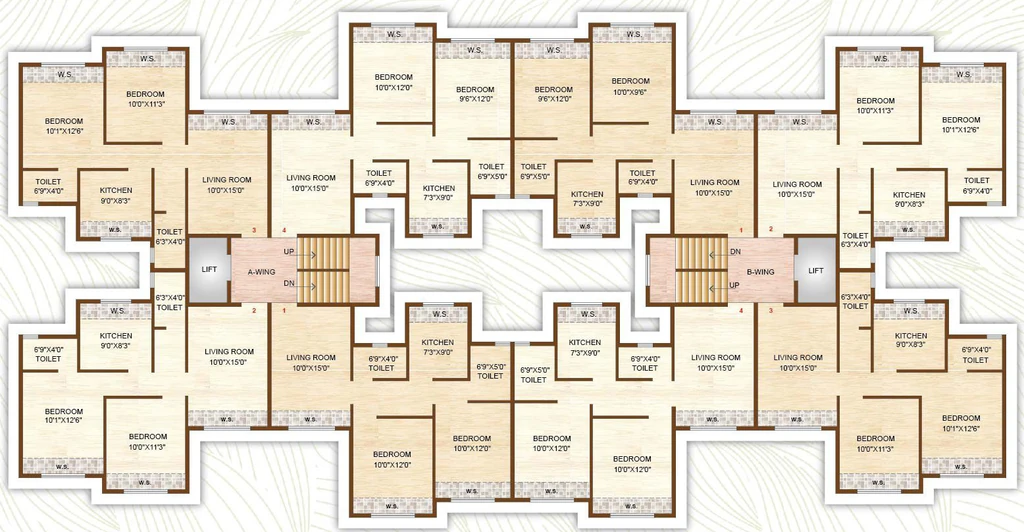 Floor Plan of Neelkanth Vihar in Panvel, Navi Mumbai - Image 334882