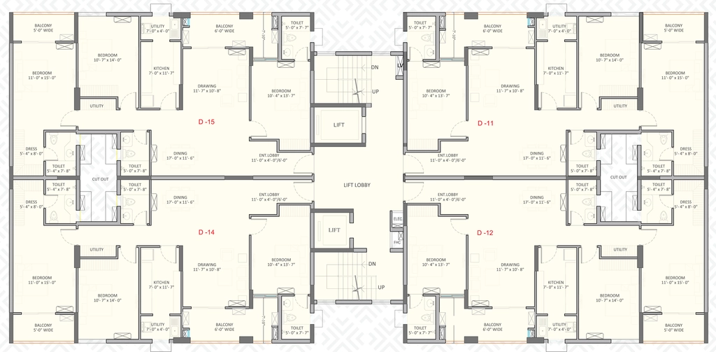 Floor Plan of Ashiana Regal in Raghunathpur, Bhubaneswar - Image 334930