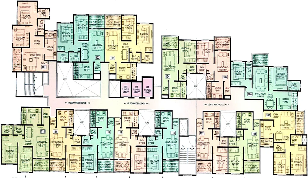 Floor Plan of Chavan Ramkrushna Park in Dhayari, Pune - Image 335006
