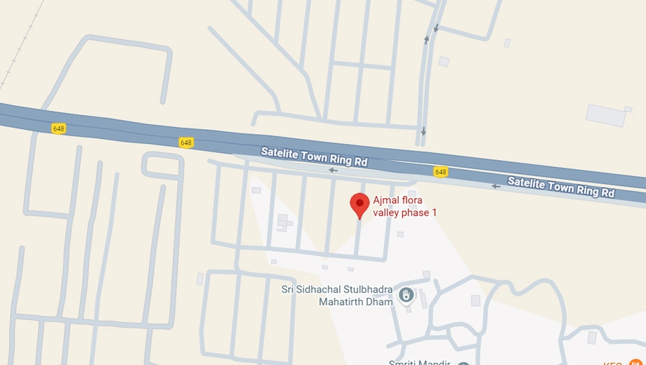 Location of Ajmal Flora Valley Phase 1 in Devanahalli, Bangalore - Image 335187
