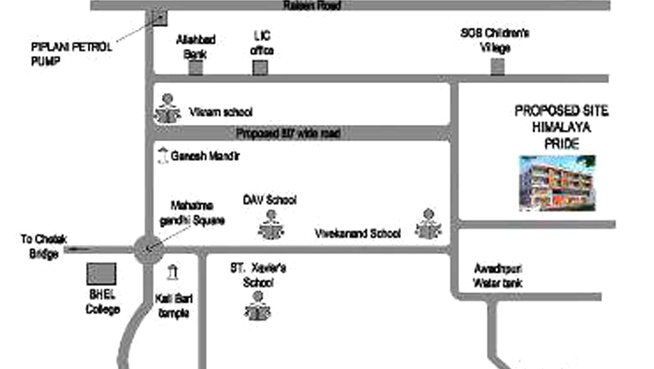 Location of Himalaya Pride in Awadhpuri, Bhopal - Image 335250