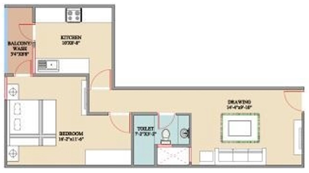 1 BHK Flat in Himalaya Pride - Residential in Awadhpuri, Bhopal - Image 880031