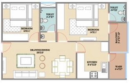 2 BHK Flat in Himalaya Pride - Residential in Awadhpuri, Bhopal - Image 880032