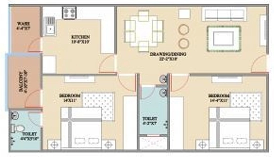 2 BHK Flat in Himalaya Pride - Residential in Awadhpuri, Bhopal - Image 880033