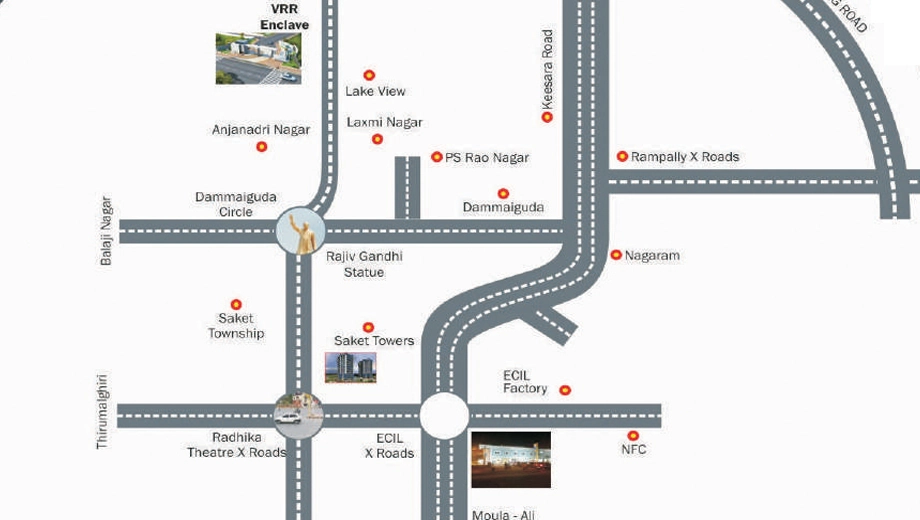 Floor Plan of VRR Enclave in Secunderabad, Hyderabad - Image 335357