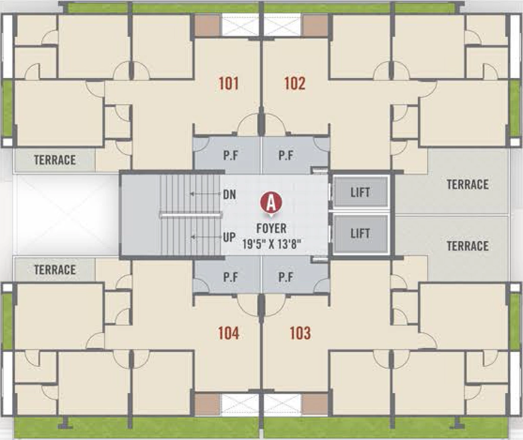 Floor Plan of Arise Ekant in Chandkheda, Ahmedabad - Image 335484