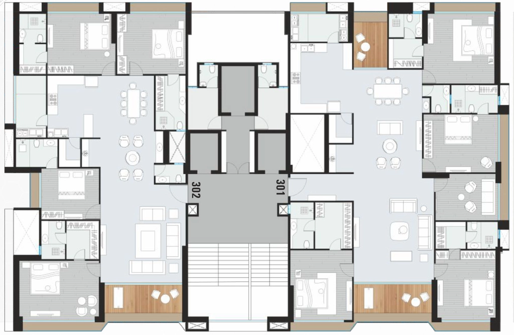 Floor Plan of Oliva Breeze in Piplod, Surat - Image 335781
