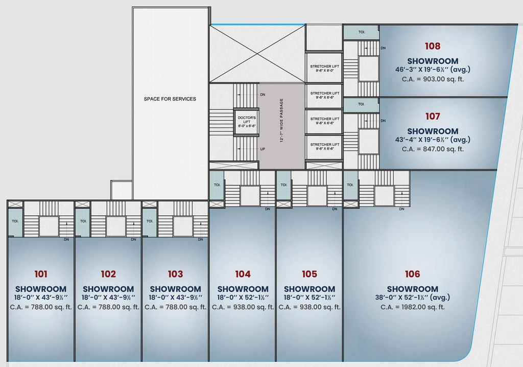 Floor Plan of Solaris Shine in Vesu, Surat - Image 335912