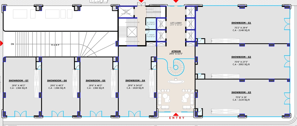 Floor Plan of Surana Downtown in Piplod, Surat - Image 335935