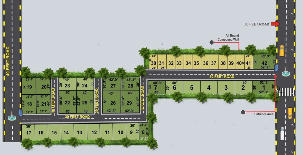 Master Plan of JS Royal Surya City in Chandapura, Bangalore - Image 335941