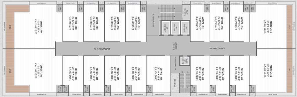 Floor Plan of The Atmosphere Iconic in Vesu, Surat - Image 335960