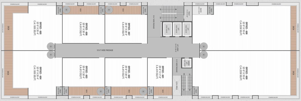 Floor Plan of The Atmosphere Iconic in Vesu, Surat - Image 335959