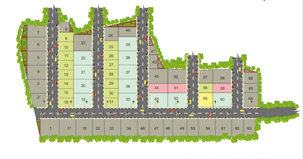 Master Plan of JS Dodla Residency in Bannerghatta, Bangalore - Image 335947