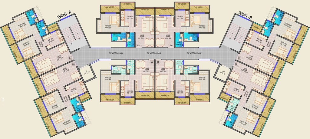 Floor Plan of LM Tower in Bhiwandi, Thane - Image 335984