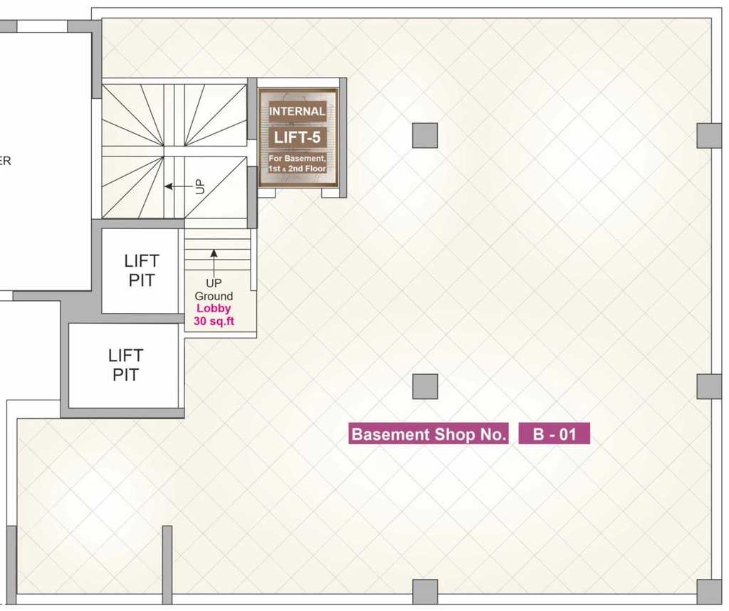 Floor Plan of Commercial Shubham Atlanta in Ghatkopar East, Mumbai - Image 336136