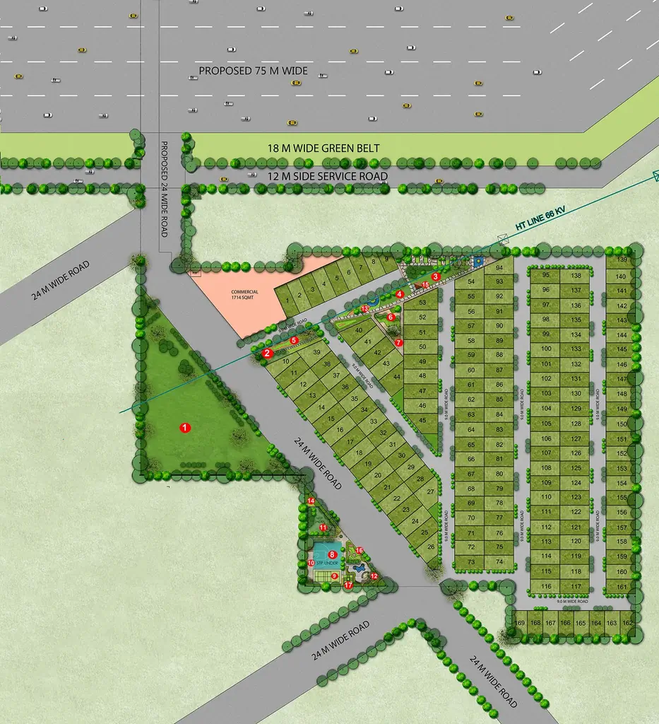 Master Plan of ROF Insignia Park 2 in Sector 95, Gurgaon - Image 336373