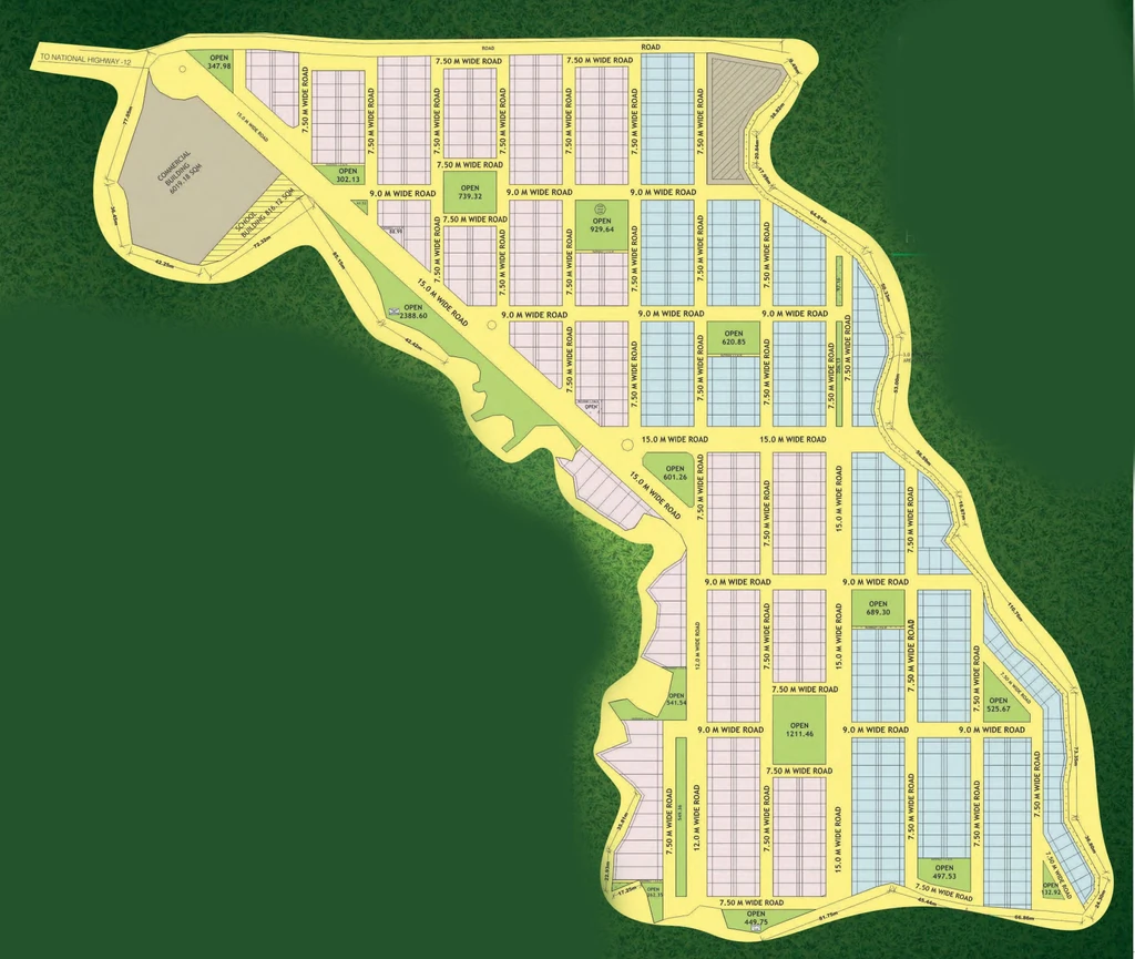 Master Plan of Ishaan Grand Estate in Hoshangabad Road, Bhopal - Image 336465