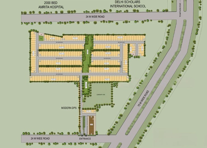 Master Plan of Puri Kohinoor Emporium in Sector 89, Faridabad - Image 336490