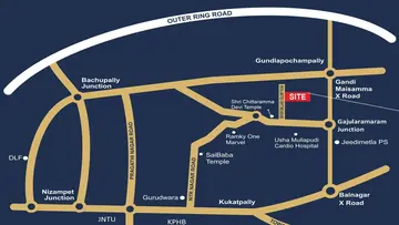 Location of Aakruthi Arcadia - Image 336591