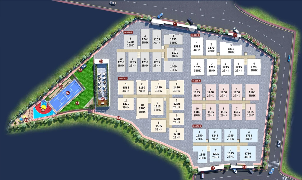 Master Plan of Aakruthi Arcadia in Gajulramaram, Hyderabad - Image 336589