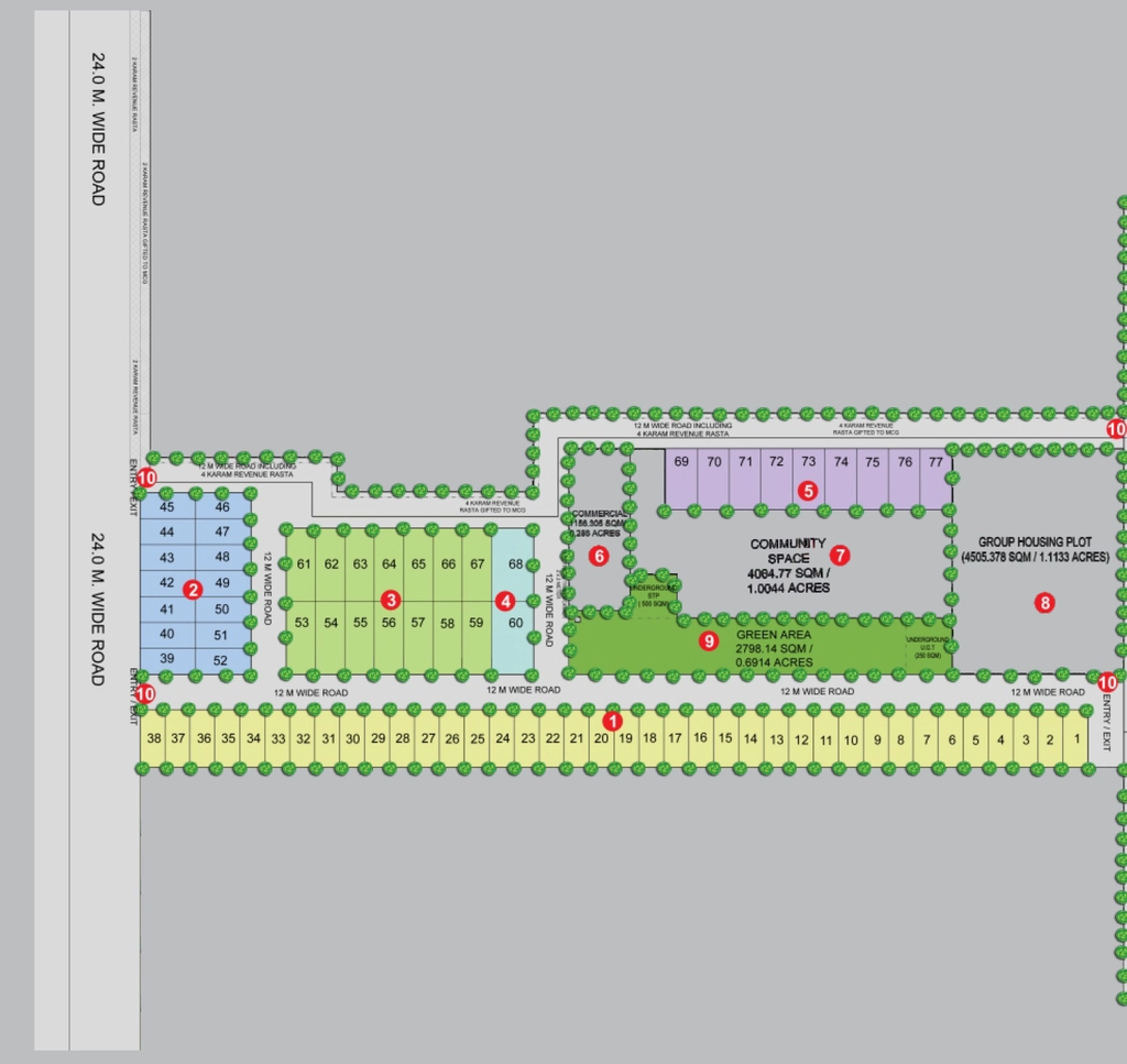Master Plan of Raheja India Rashtra in Sector 88A, Gurgaon - Image 337210