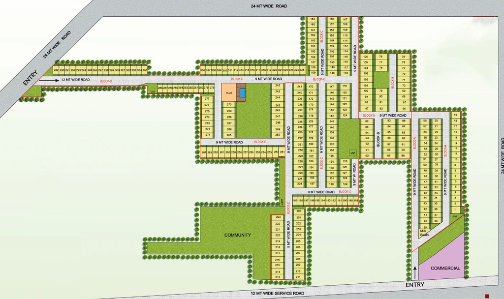 Master Plan of Meffier Golden Park in Sector 4, Gurgaon - Image 337352