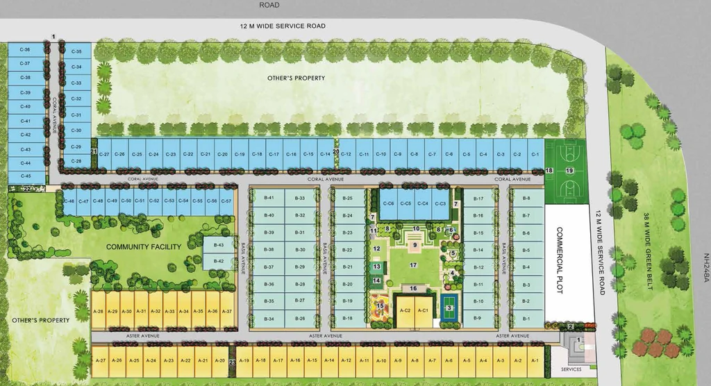 Master Plan of ATS Bonheur Avenue in Sohna Road, Gurgaon - Image 337421