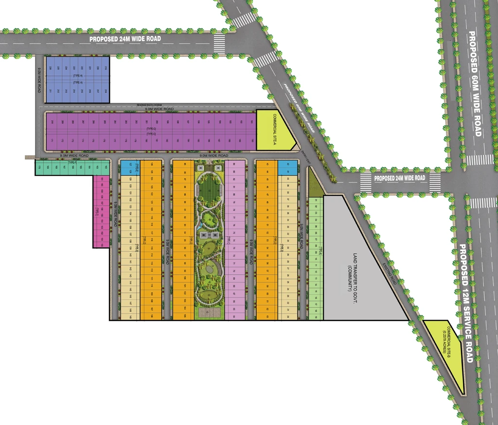 Master Plan of Rambha Corona Greens in Sohna Road, Gurgaon - Image 337460