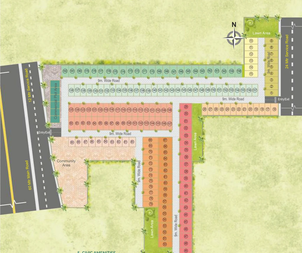 Master Plan of Breez Flora Avenue 88A Plots in Sector 88A, Gurgaon - Image 337660