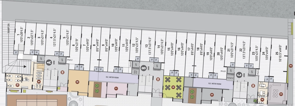 Floor Plan of Commercial Ashapura Samanvay Scintilla in Bopal, Ahmedabad - Image 337753