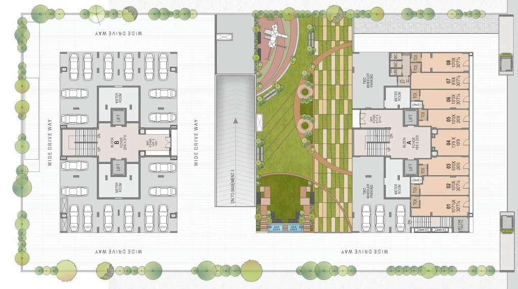 Master Plan of Corus Ample in Sola, Ahmedabad - Image 337773