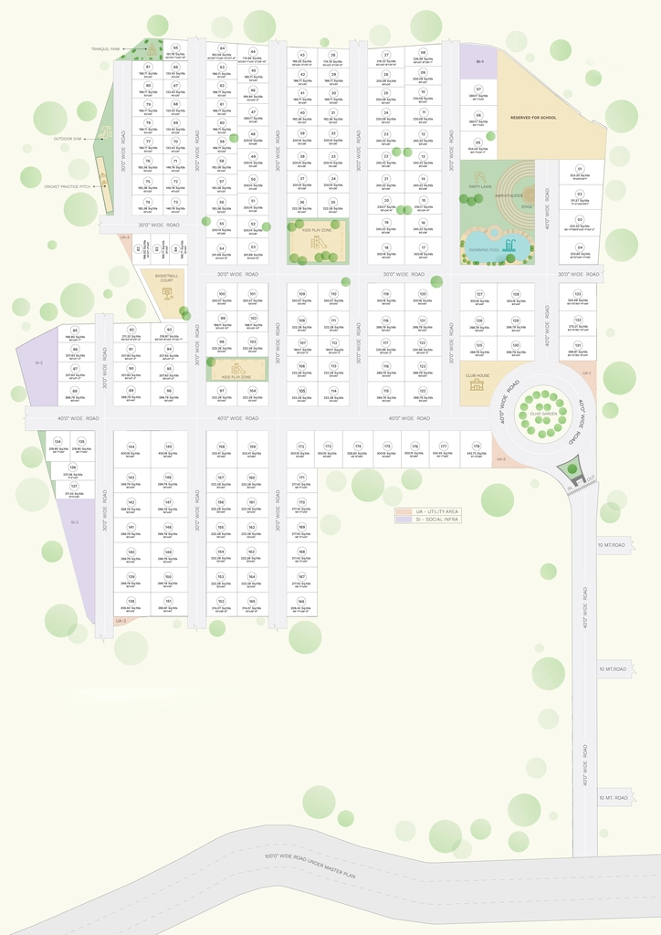 Master Plan of Janapriya Olive County in Medachal, Hyderabad - Image 337826