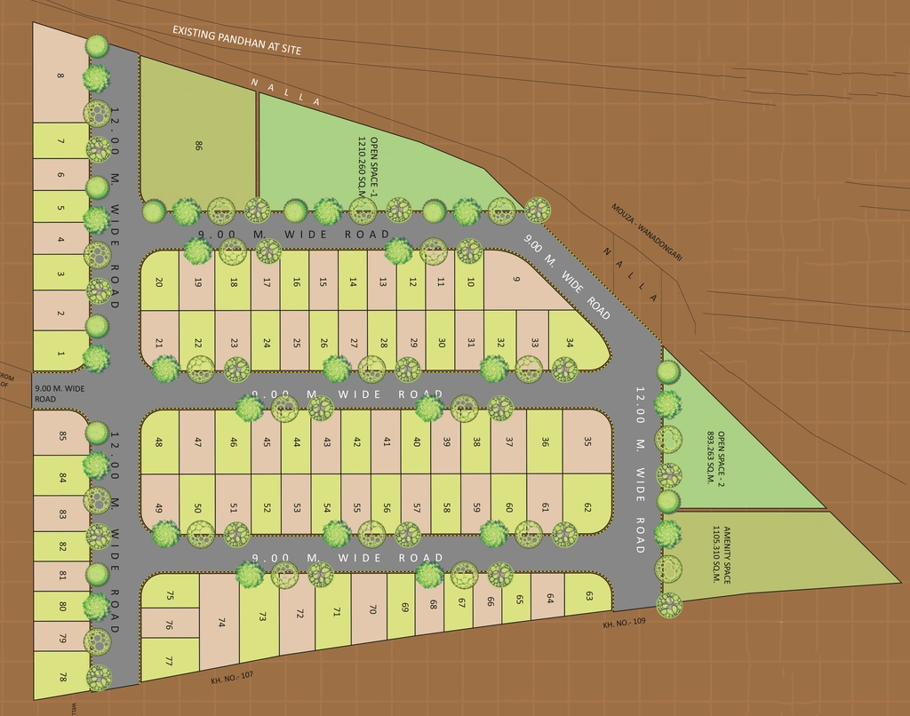 Master Plan of Mauli Nagar 13 in Hingna Road, Nagpur - Image 337834