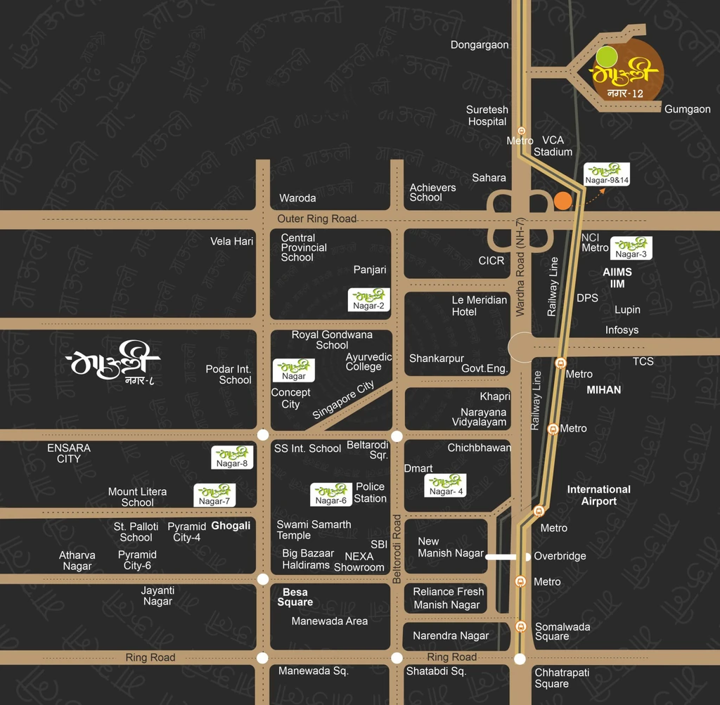 Location of Mauli Nagar 12 in Jamtha, Nagpur - Image 337839