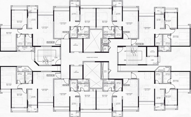 Floor Plan of Poddar Wondercity in Badlapur East, Thane - Image 23444