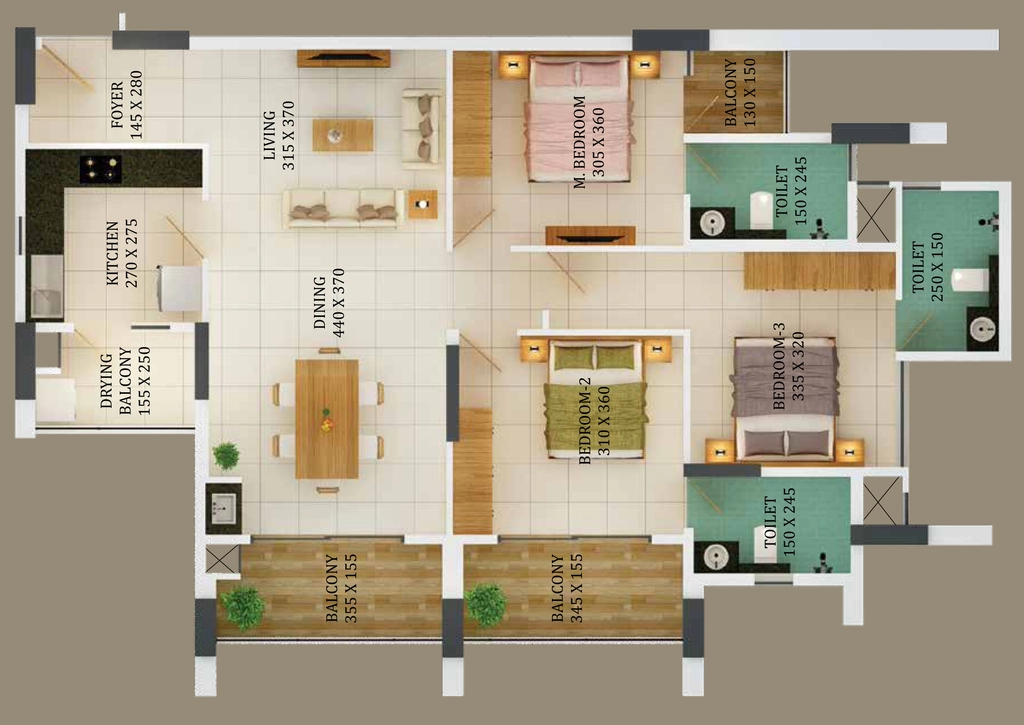 3 BHK Flat in Asset East Brook in Aluva, Kochi - Image 881527