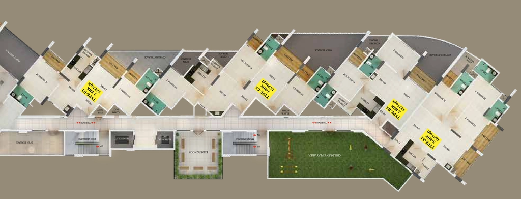 Floor Plan of Asset East Brook in Aluva, Kochi - Image 337850