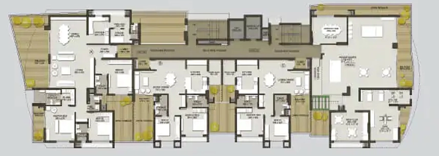 Floor Plan of Malabar Grand Cypress in Kadavanthra, Kochi - Image 337878